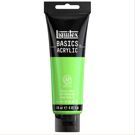 Michaels, Liquitex® BASICS® 4oz. Metallic Acrylic Paint – Category: Open Stock Acrylic Paint
